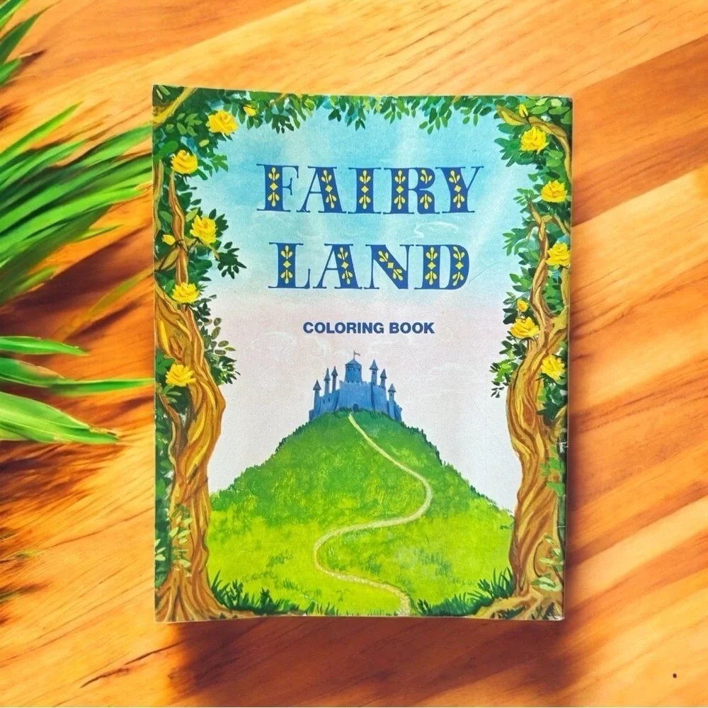 VINTAGE 1967 FAIRY LAND Coloring Book - MODERN PROMOTIONS - Unused Pages